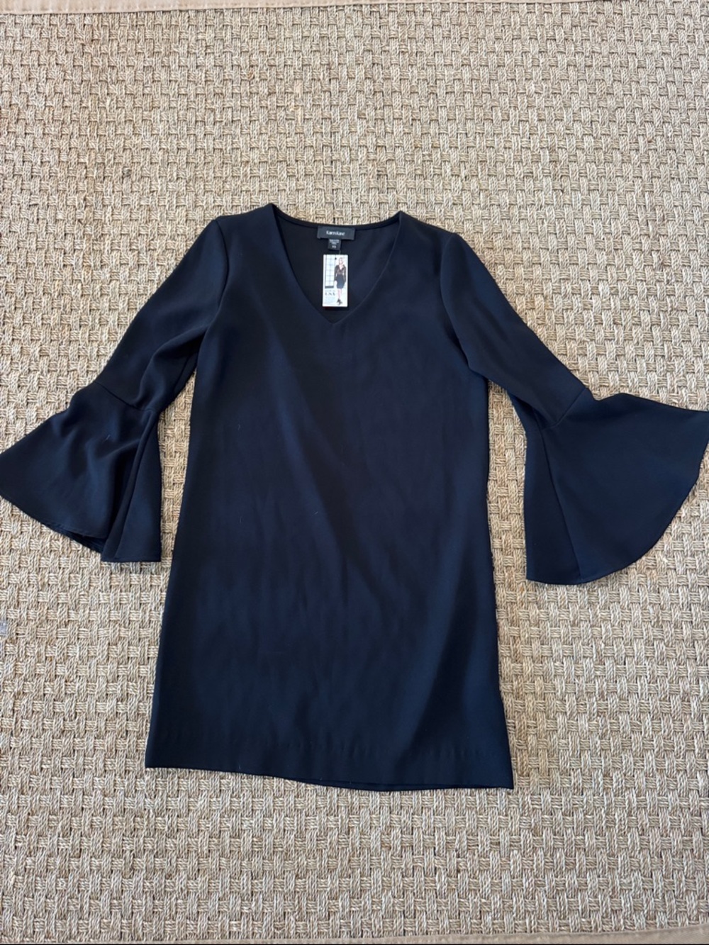 Karen Kane Black V-Neck Dress NWT